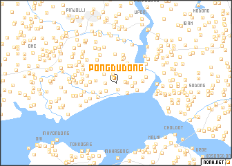 map of Pongdu-dong