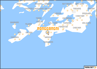 map of Ponggang-ni