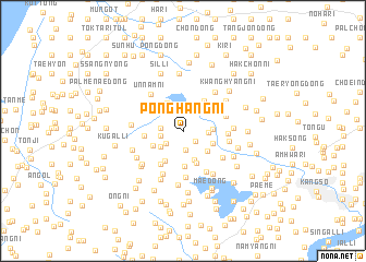 map of Ponghang-ni