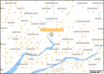 map of Ponghŭng-ni