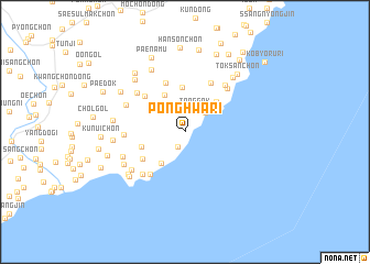 map of Ponghwa-ri