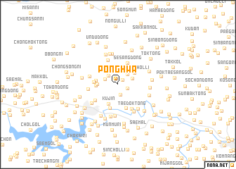 map of Ponghwa