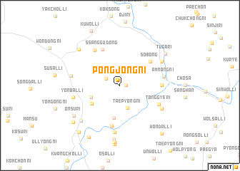 map of Pongjŏng-ni