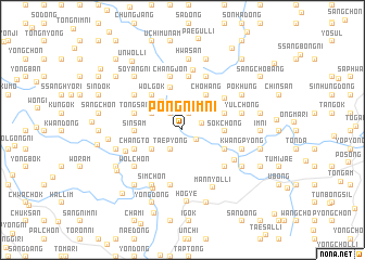 map of Pongnim-ni