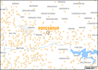 map of Pongsan-ŭp