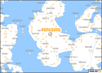 map of Pongsŏng