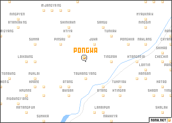 map of Pongwa