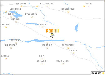 map of Poniki