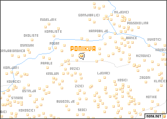 map of Ponikva