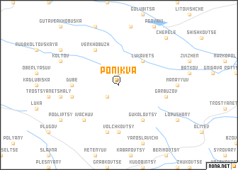 map of Ponikva