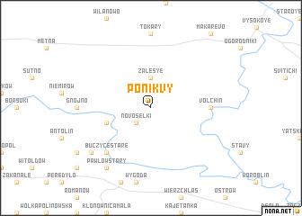 map of Ponikvy