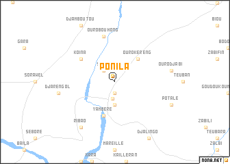 map of Ponila