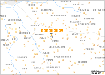 map of Ponoma Vas