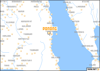 map of Ponong