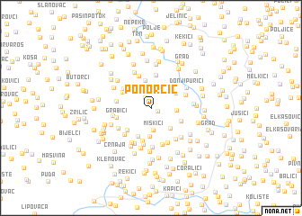 map of Ponorčic