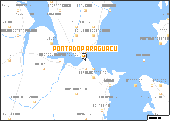 map of Ponta do Paraguaçu