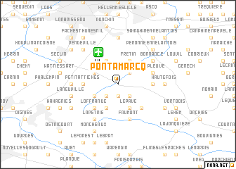 map of Pont-à-Marcq