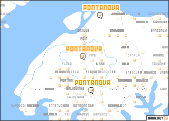 map of Ponta Nova