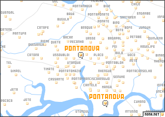 map of Ponta Nova
