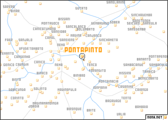 map of Ponta Pinto