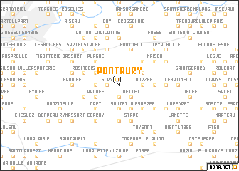 map of Pontaury