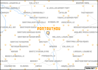map of Pont-Authou