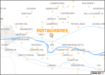 map of Pont-aux-Moines