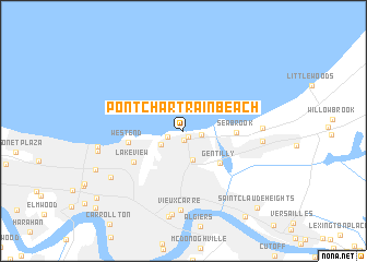map of Pontchartrain Beach