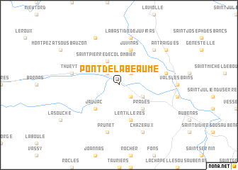 map of Pont-de-Labeaume