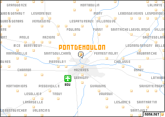 map of Pont de Moulon