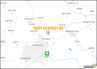 map of Pont Des Mouton