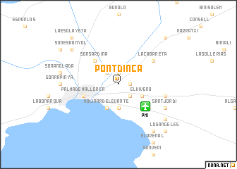 map of Pont dʼInca