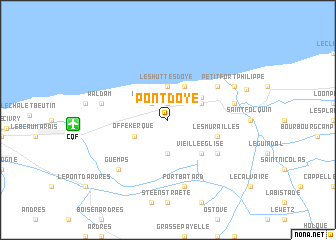 map of Pont dʼOye
