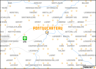 map of Pont-du-Château