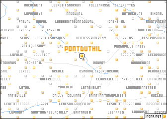 map of Pont du Thil