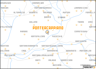 map of Ponte a Cappiano