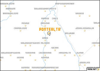 map of Ponte Alta