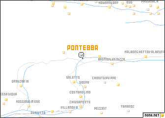 map of Pontebba