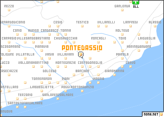 map of Pontedassio