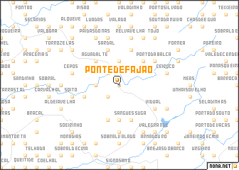 map of Ponte de Fajão