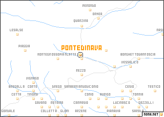 map of Ponte di Nava