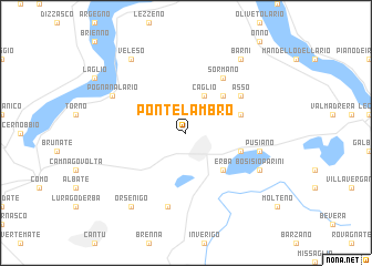 map of Ponte Lambro