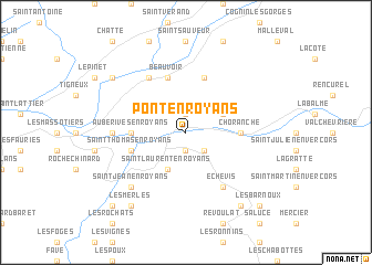 map of Pont-en-Royans