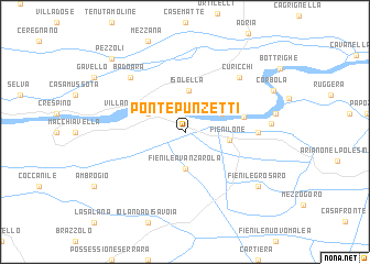map of Ponte Punzetti