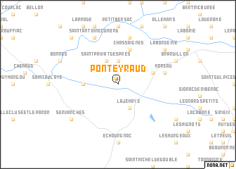 map of Ponteyraud