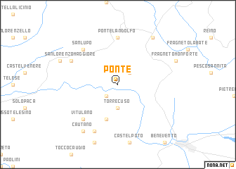 map of Ponte