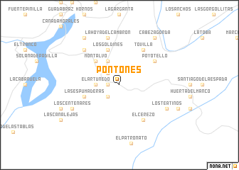 map of Pontones