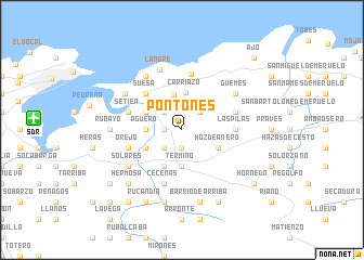map of Pontones