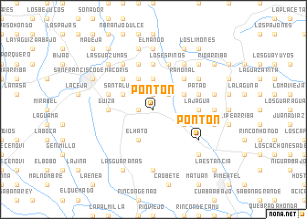 map of Pontón