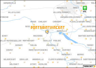 map of Pont-Saint-Vincent